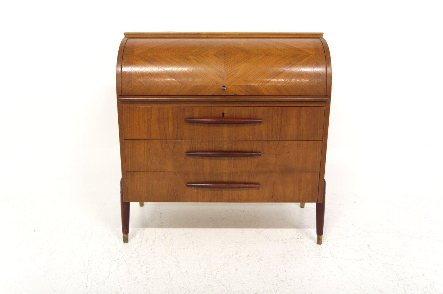 Scrittoio tondo Bröderna Gustafssons Träindustri design svedese anni 50 | sw29174