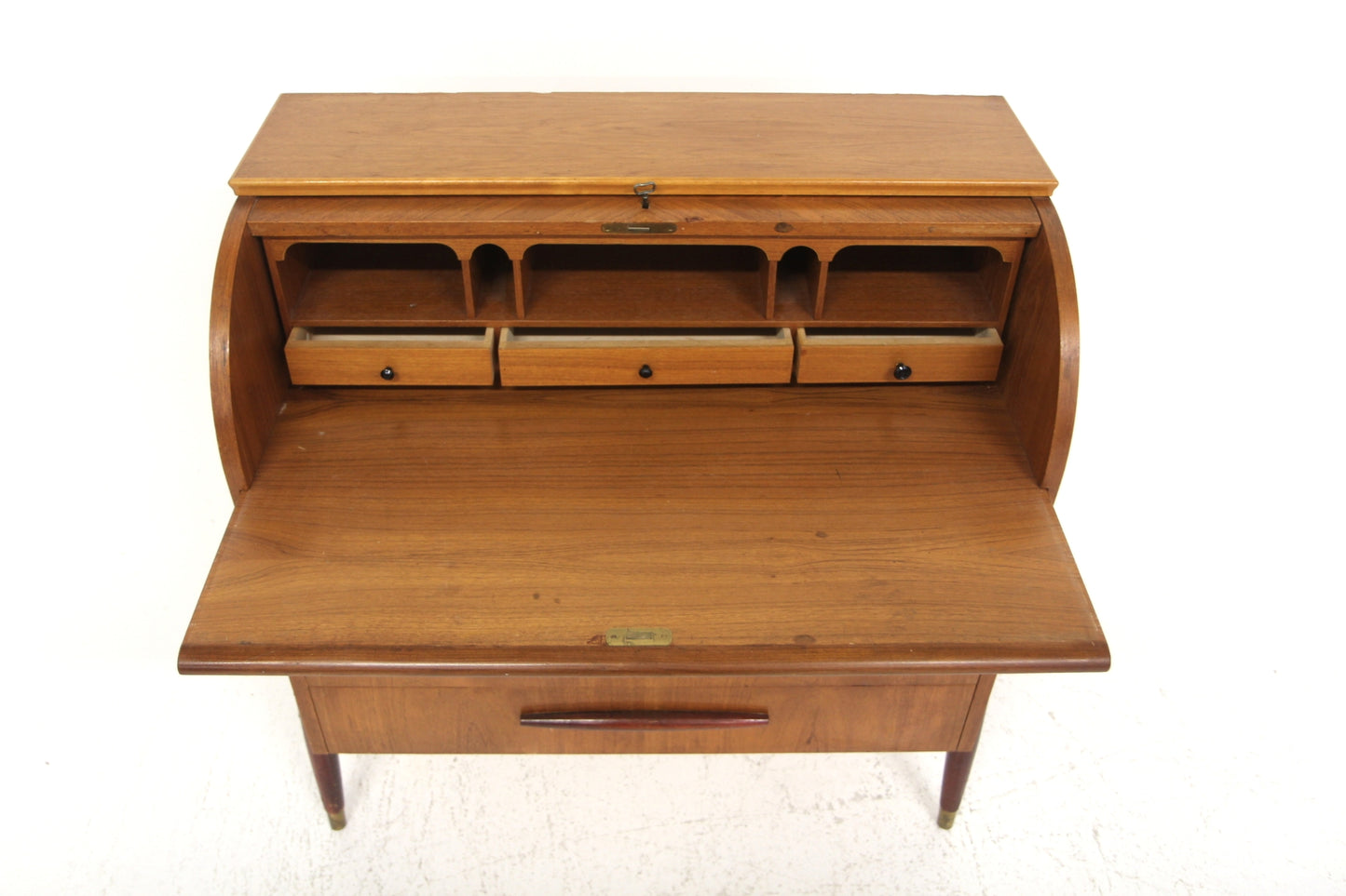 Scrittoio tondo Bröderna Gustafssons Träindustri design svedese anni 50 | sw29174