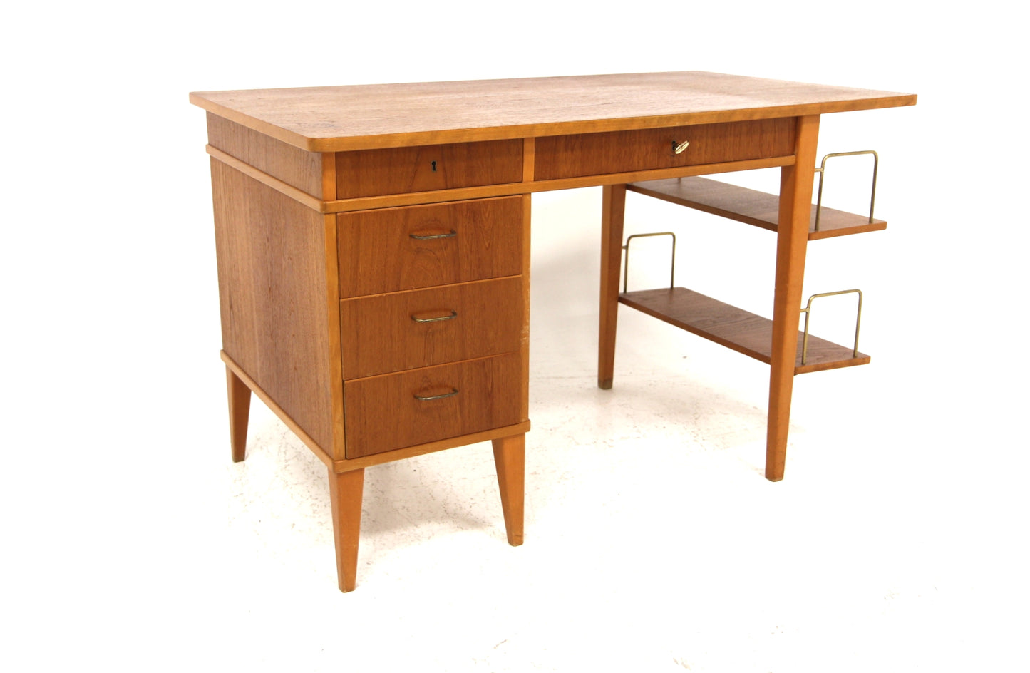 Scrivania palissandro design danese vintage anni 50 | sw29185
