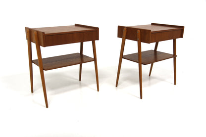 Comodini coppia AB Carlström & Co Möbelfabrik design svedese anni 60 | sw29198