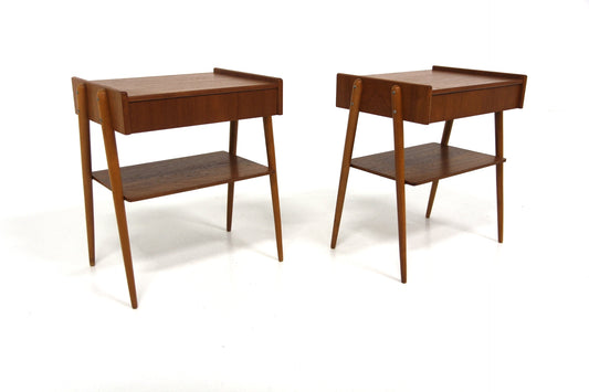 Comodini coppia AB Carlström & Co Möbelfabrik design svedese anni 60 | sw29198