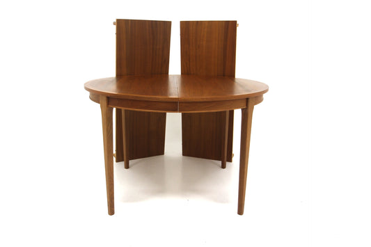 Tavolo rotondo Ø 115cm noce svedese vintage 1960 | sw29233
