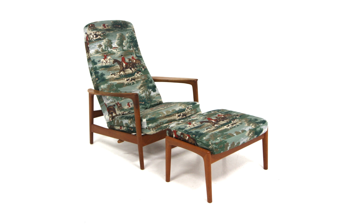 Poltrona e poggiapiedi SIESTA Folke Ohlsson design svedese vintage 1960 | sw29269