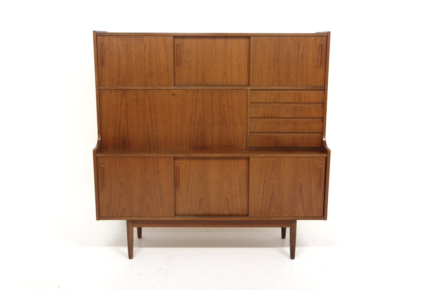 Credenza doppia teak design svedese vintage anni 50 | sw29292