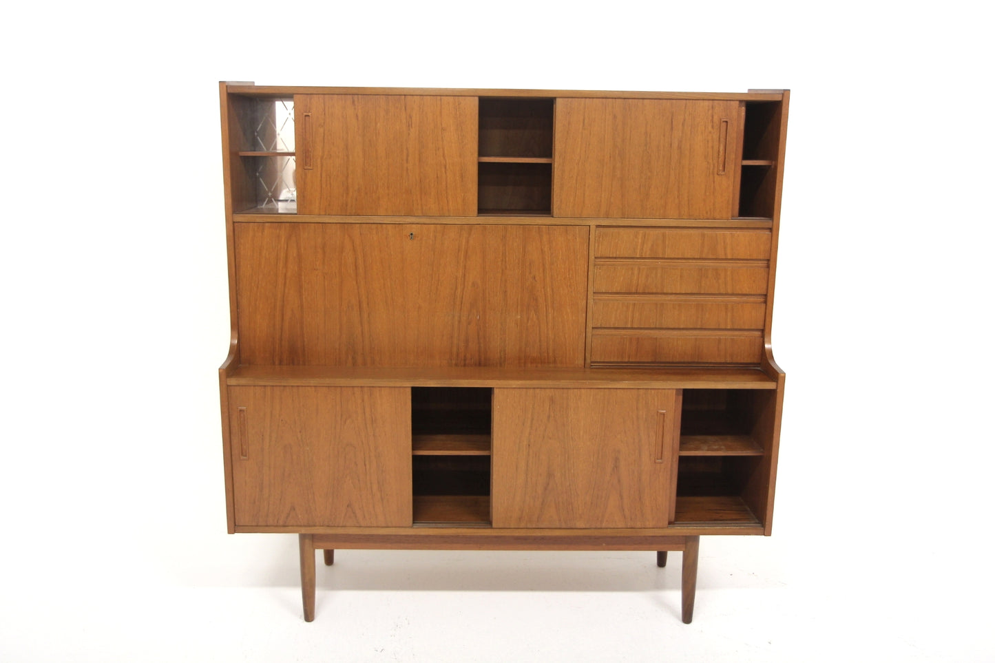 Credenza doppia teak design svedese vintage anni 50 | sw29292