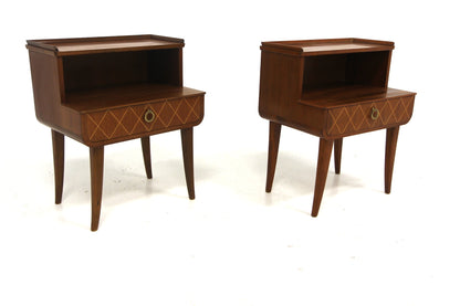 Comodini coppia design svedese vintage anni 40 | sw29293