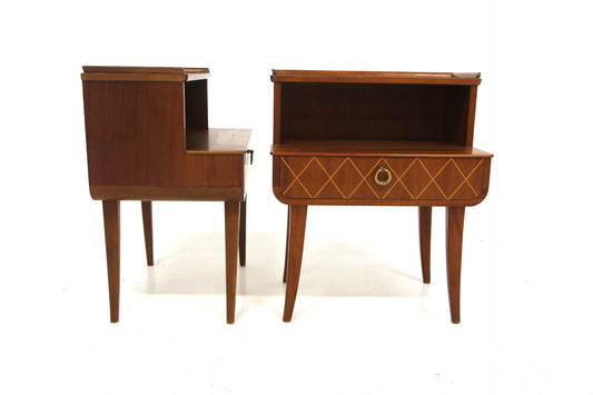 Comodini coppia design svedese vintage anni 40 | sw29293