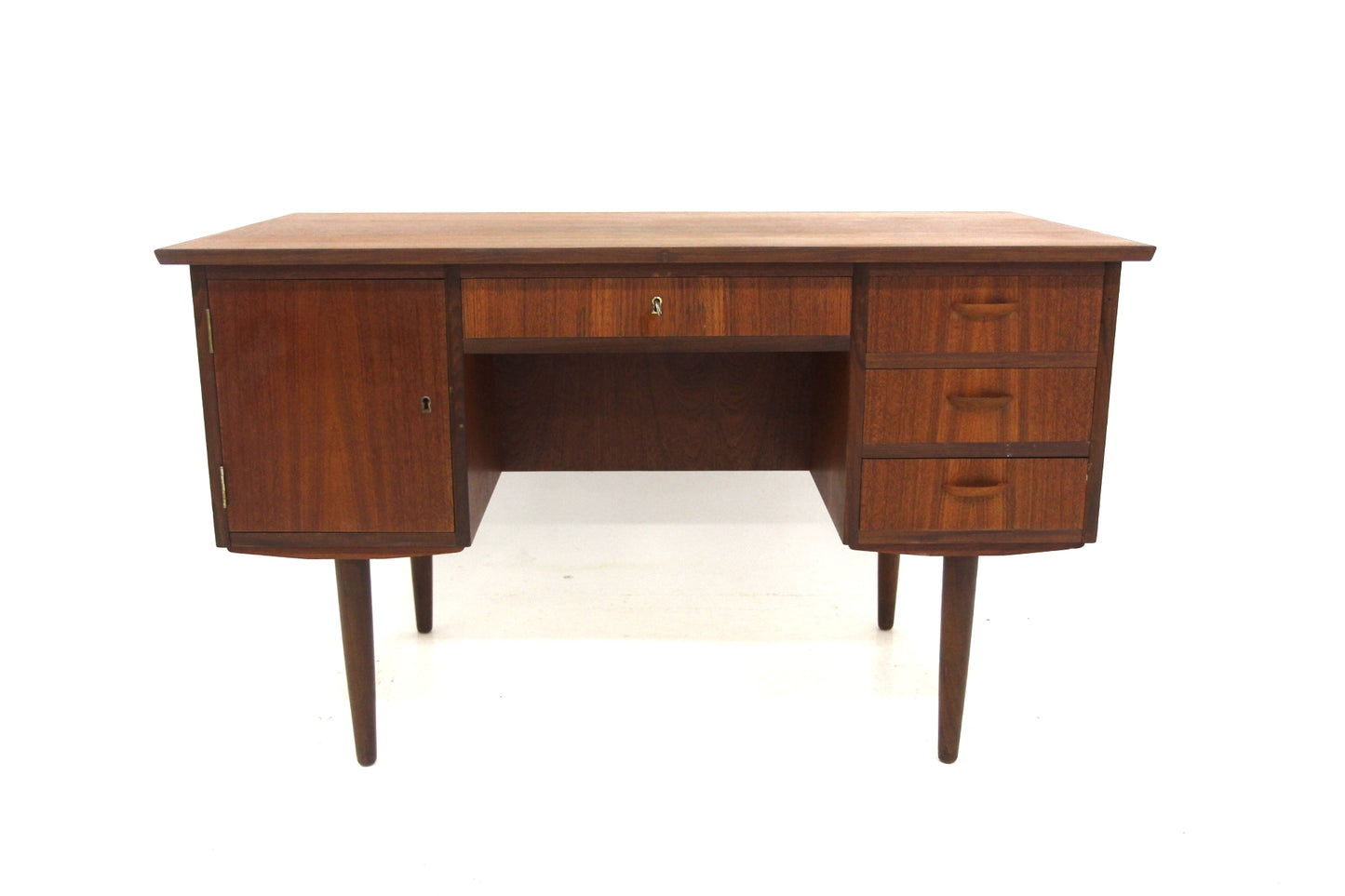 Scrivania 125cm teak design svedese anni 60 | sw29295