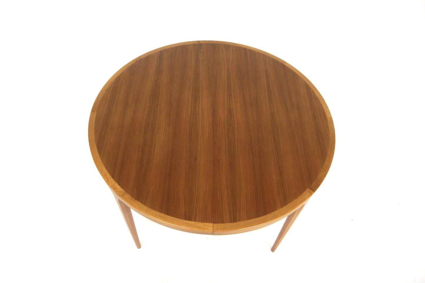 Tavolo tondo "Facett 3-132" Bertil Fridhagen design svedese anni 60 | noce | sw29300
