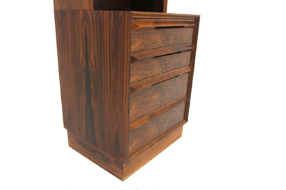 Libreria palissandro 50x185 design norvegese 1960 | sw29326