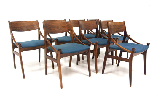 8 Sedie BT21 Vestervig Eriksen design danese vintage anni 60 | sw29352
