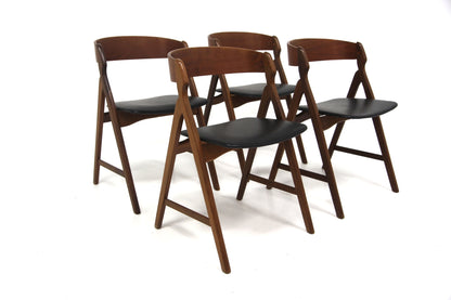 4 Sedie "Model 71" Henning Kjaernulf design danese vintage anni 50 | sw29361