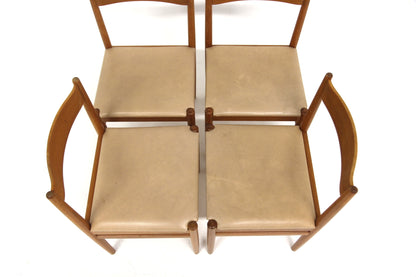 Sedie set di 4 teak design svedese vintage anni 60 | sw29374