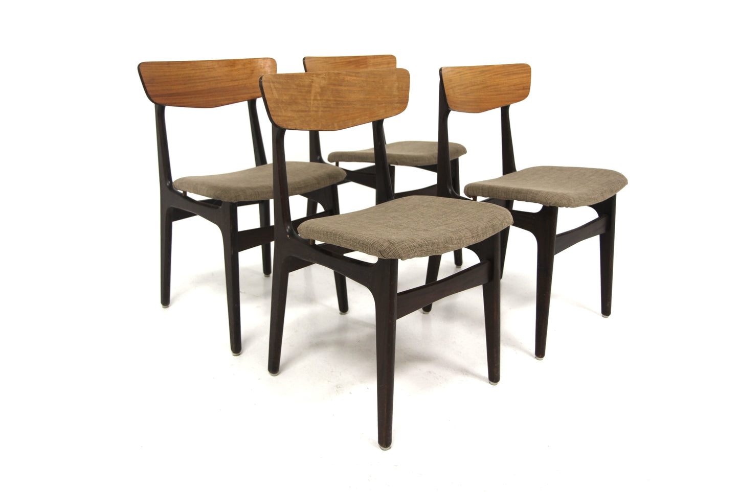 Sedie set di 4 palissandro design svedese vintage anni 50 | sw29387