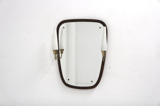 Specchio con lampade 76cm vintage design danese anni 50 | sw29443