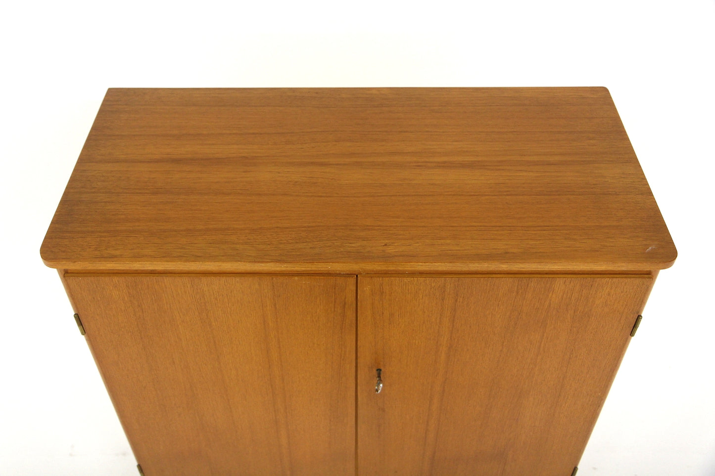 Armadio teak due ante scorrevoli | design danese anni '50 | 82 cm | sw29487