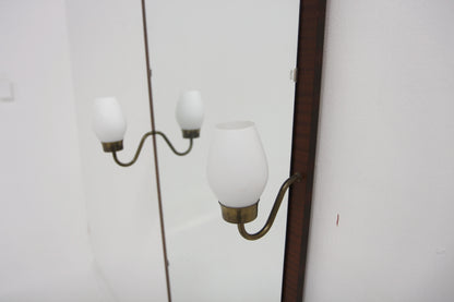 Specchio con lampade 105cm vintage design danese anni 50 | sw29489