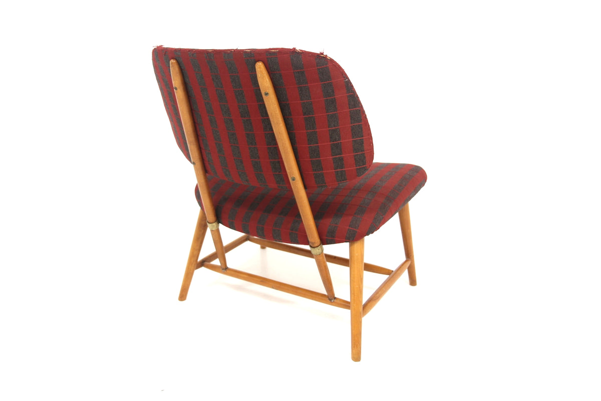 Poltroncina "TeVe" Alf Svensson design svedese vintage anni 50 | sw29563