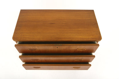 Cassettiera 3 cassetti teak design danese vintage anni 50 | sw29569
