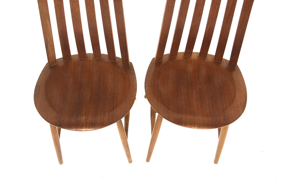 Sedie coppia "Åsa 551" Jan Hallberg design svedese vintage anni 50 | sw29572