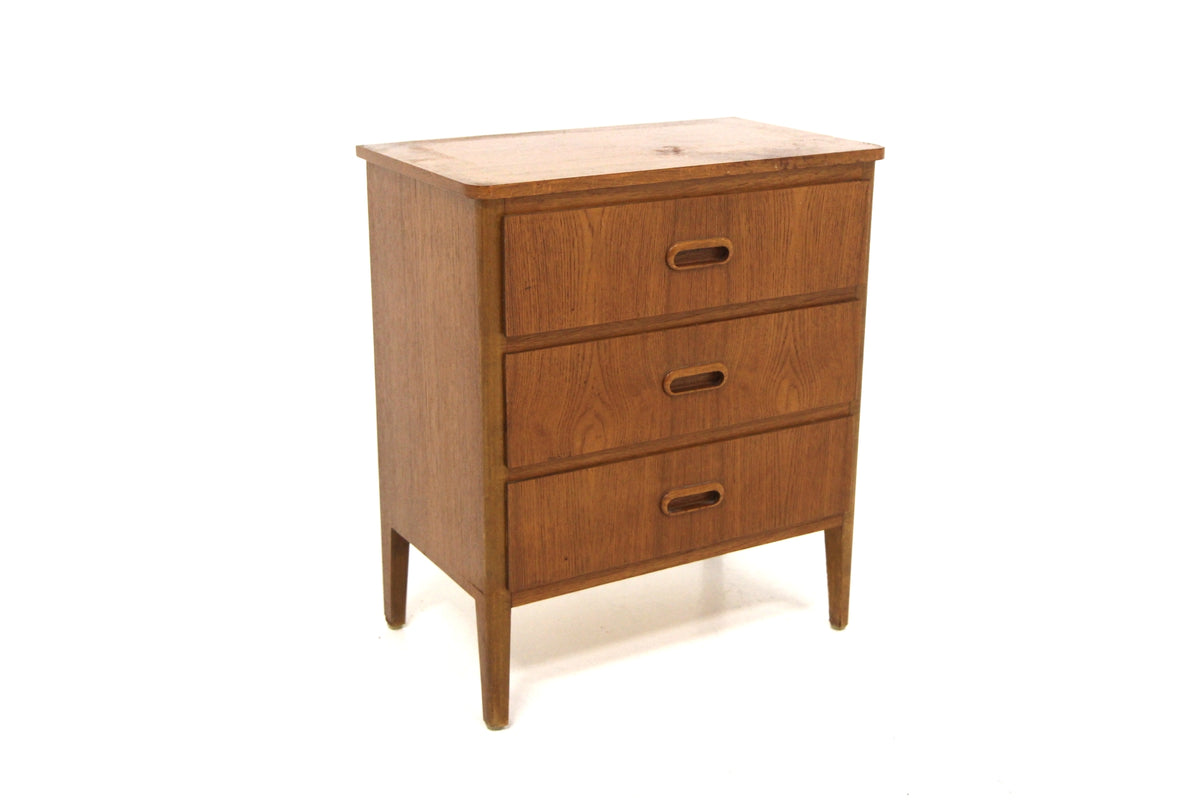 Comodino 3 cassetti design danese vintage anni 60 | sw29580