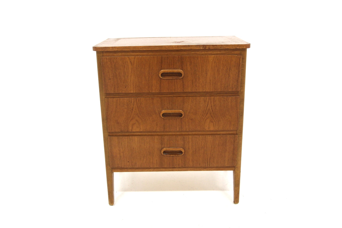 Comodino 3 cassetti design danese vintage anni 60 | sw29580