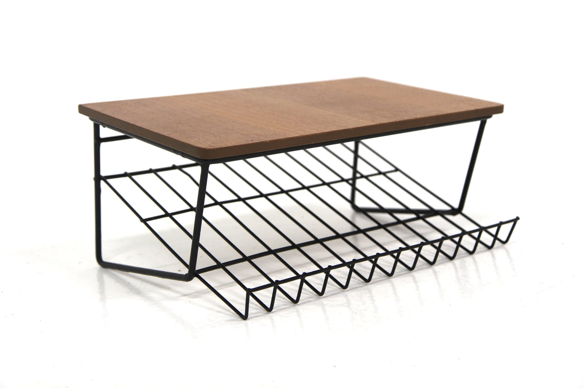 Comodino sospeso Mensola 48cm design svedese vintage anni 50 | sw29581