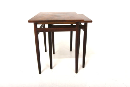 Tavolini componibili palissandro design svedese vintage 1960 | sw29587