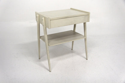 Comodino bianco AB Carlström & Co Möbelfabrik design svedese anni 60 | sw29589