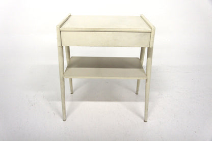 Comodino bianco AB Carlström & Co Möbelfabrik design svedese anni 60 | sw29589