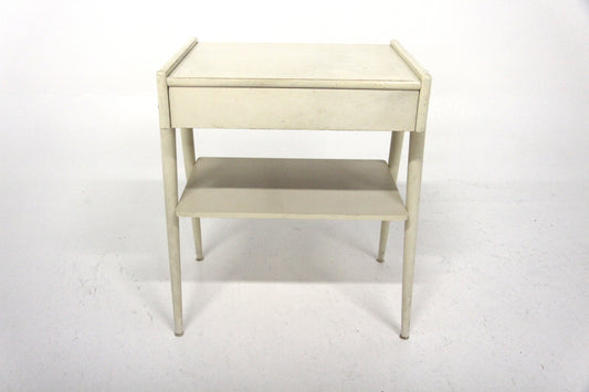 Comodino bianco AB Carlström & Co Möbelfabrik design svedese anni 60 | sw29589
