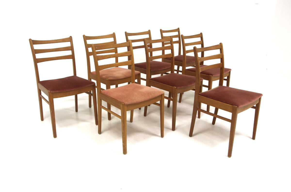 Sedie set di 8 design danese vintage anni 60 | sw29604