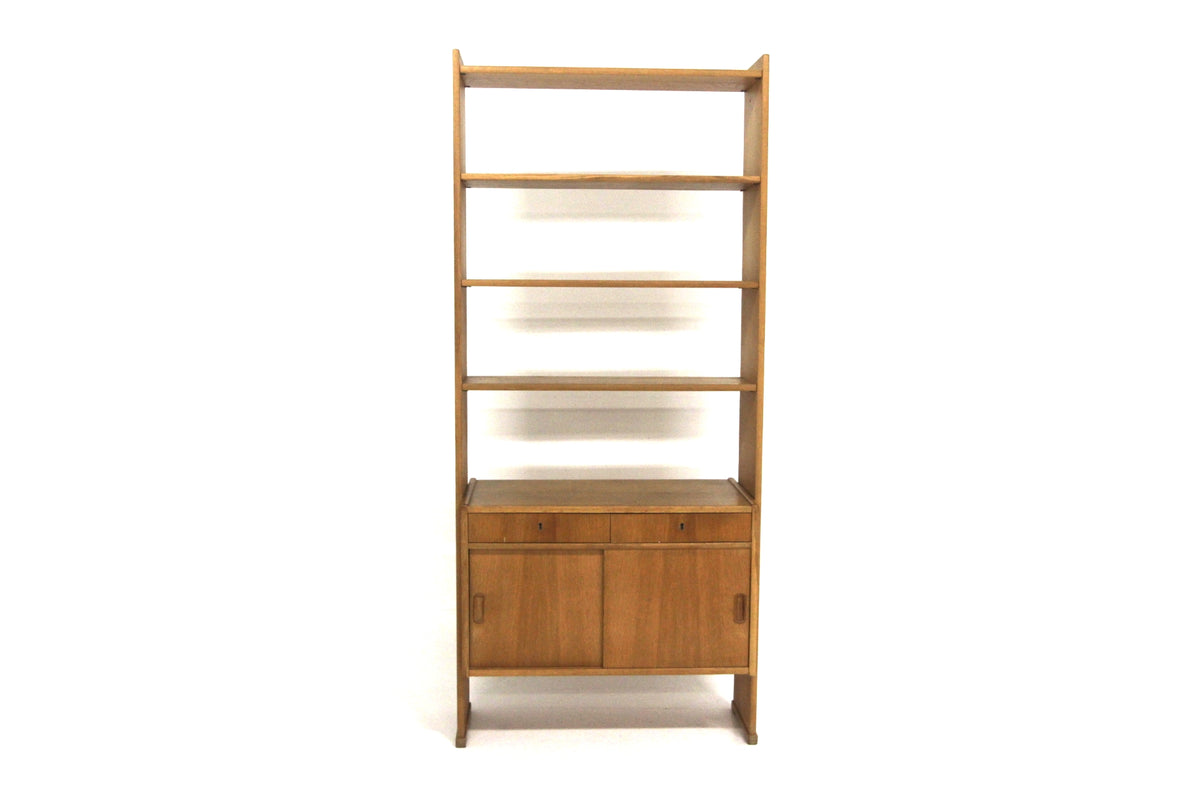 Libreria 84x190 quercia design danese 1960 | sw29607