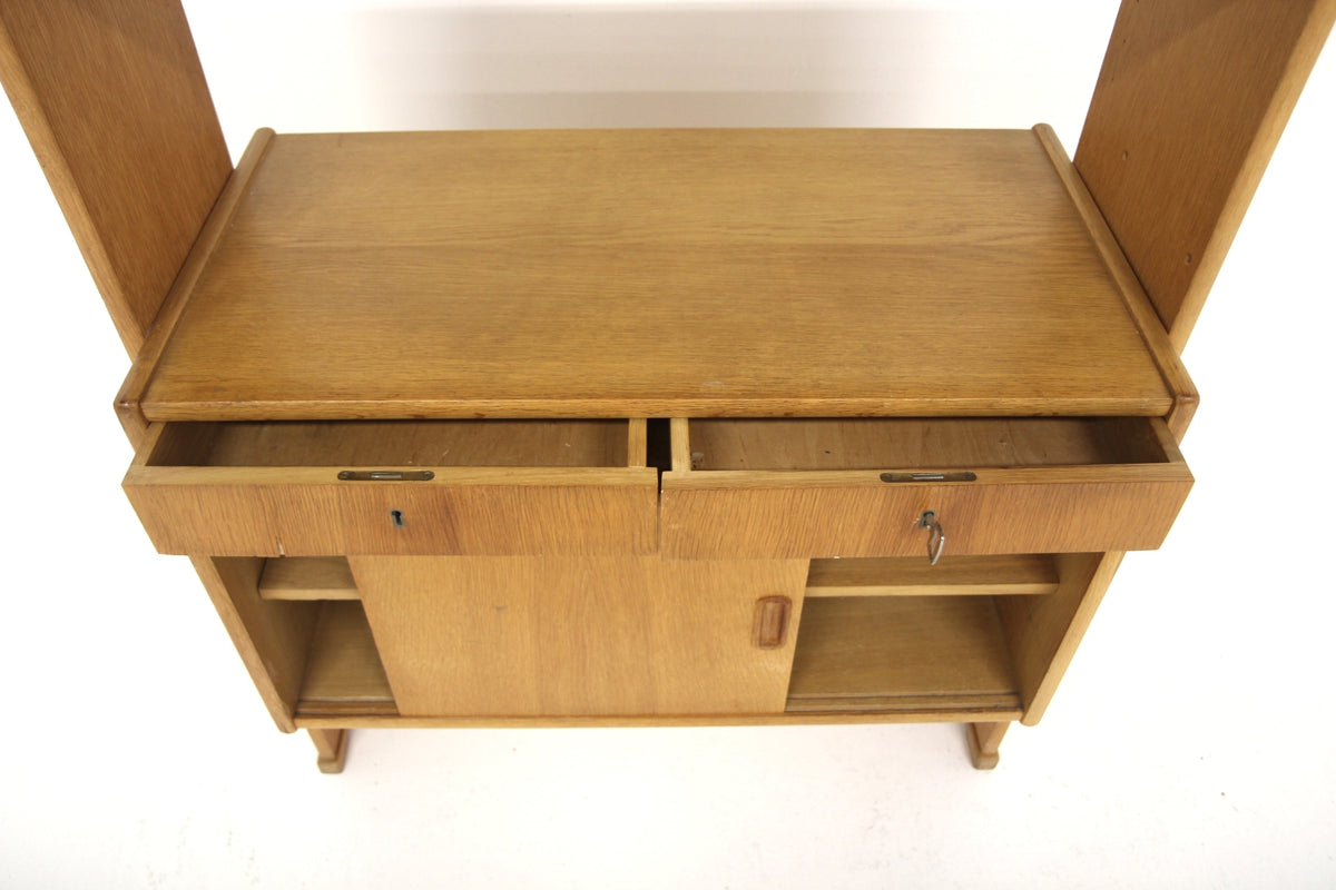 Libreria 84x190 quercia design danese 1960 | sw29607