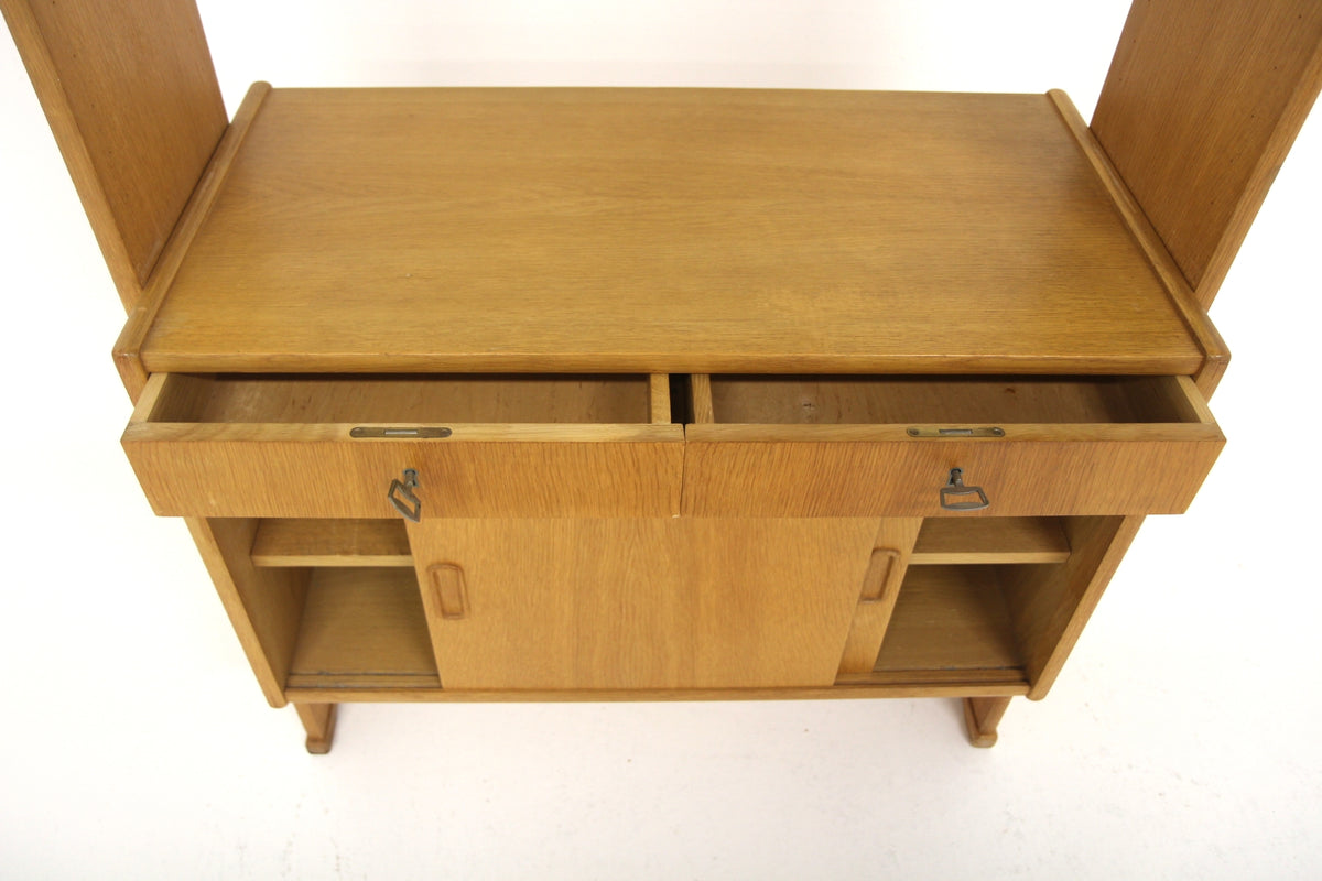 Libreria 84x190 quercia design danese 1960 | sw29608