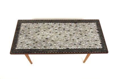 Tavolino teak e ceramica design svedese vintage anni 50 | sw29645