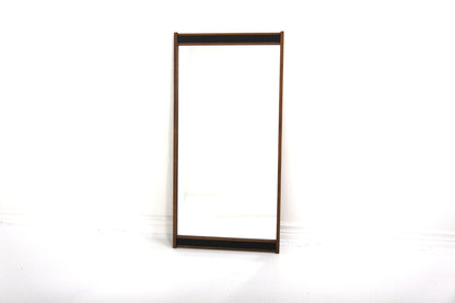 Specchio 115cm palissandro e pelle  vintage design svedese anni 60 | sw29647