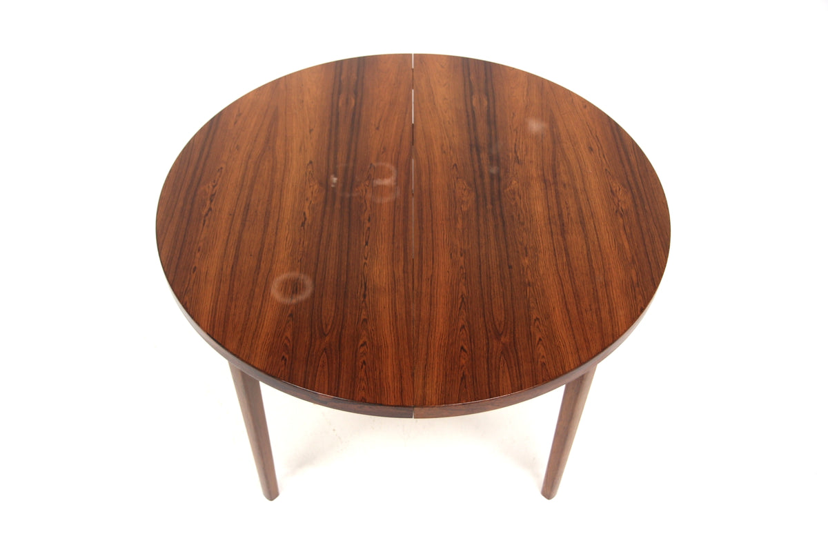 Tavolo rotondo Ø110 palissandro svedese vintage 1960 | sw29653
