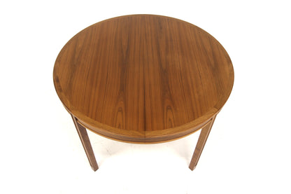 Tavolo rotondo noce Ø111 cm Bertil Fridhagen design vintage svedese anni 60 | sw29711