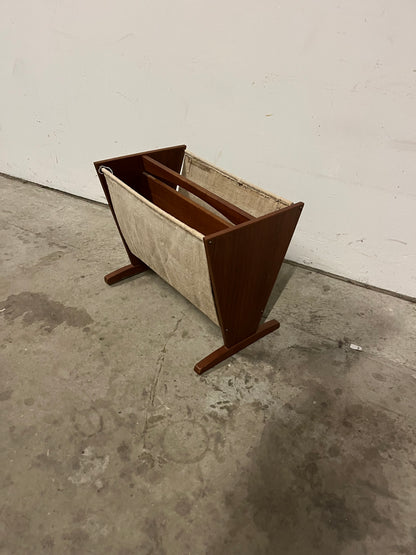 Porta riviste in teak vintage design danese anni 50 | fz9611