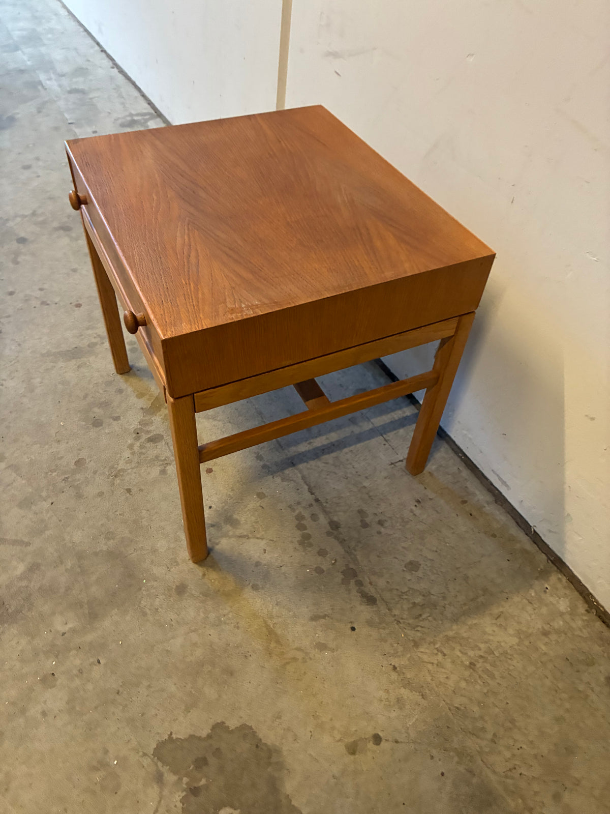 Comodino quercia design svedese vintage anni 50 | fz10722