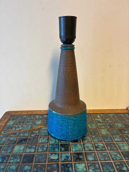 Lampada da tavolo Kähler blu design danese anni 50/60 | fz10306