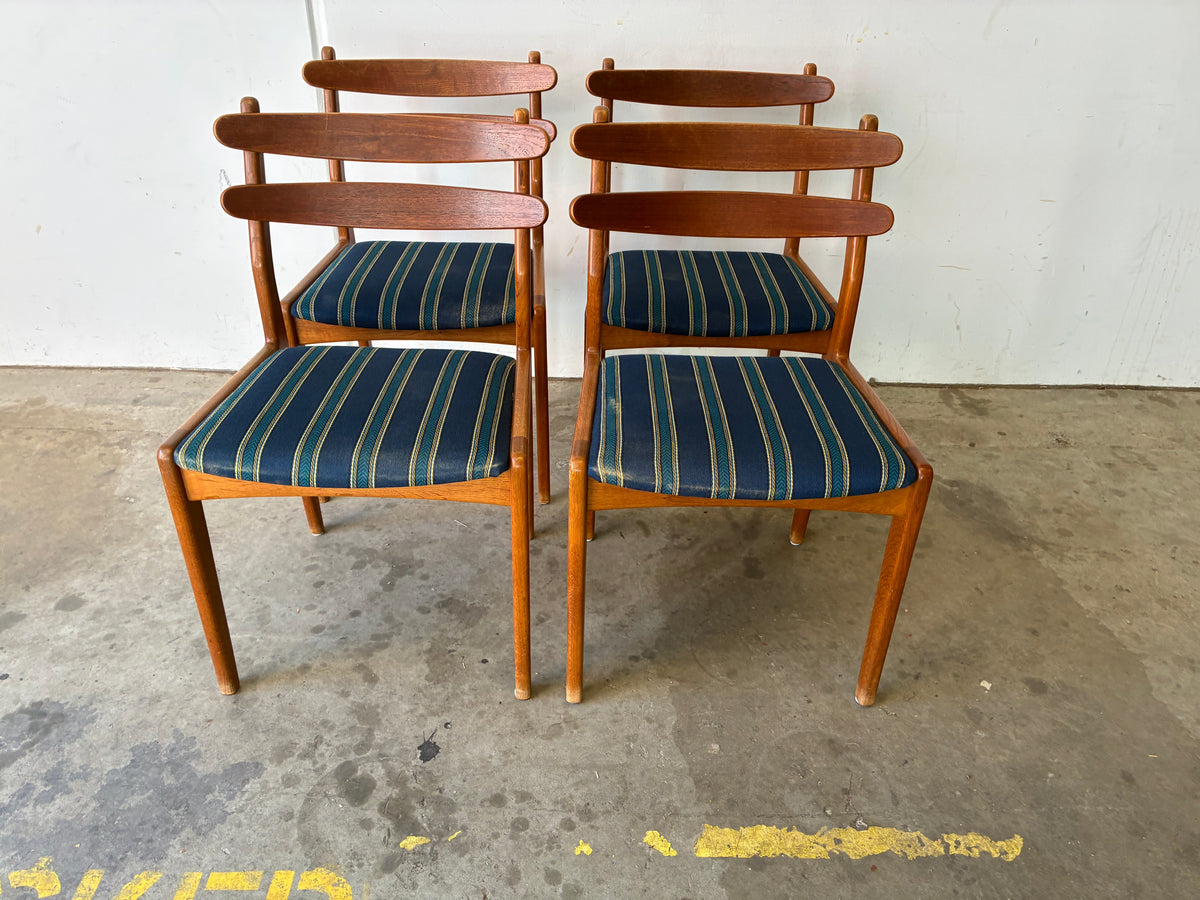 Set 4 Sedie Model 321 teak e quercia design danese vintage anni 60 | fz10660