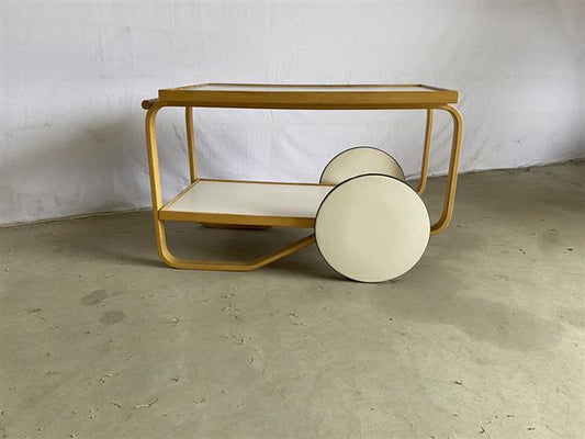 Carrello Alvar Aalto mod.901 design danese vintage anni 60 [j42773]