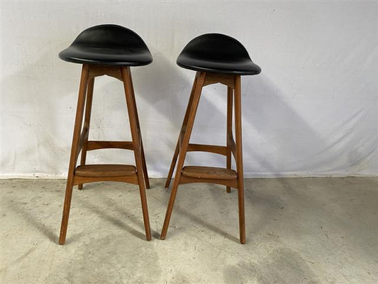 Sgabelli coppia Erik Buck vintage design danese anni 60 [j43459] misure su richiesta