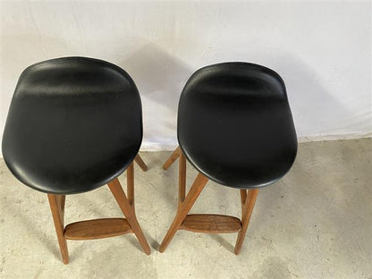 Sgabelli coppia Erik Buck vintage design danese anni 60 [j43459] misure su richiesta