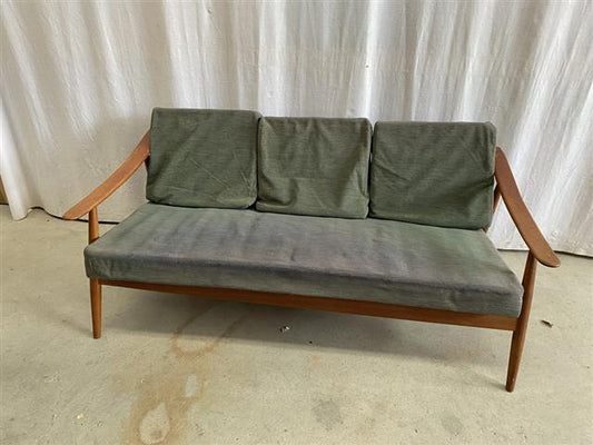 Divano design danese vintage anni 50 [j43592] misure H.63 L.165 P.78