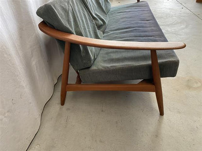 Divano design danese vintage anni 50 [j43592] misure H.63 L.165 P.78