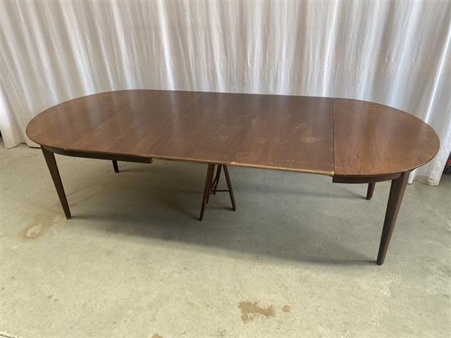Tavolo vintage design danese anni 60 [j44083] misure H,73,5 D.115+3x50