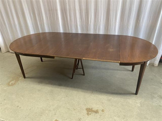 Tavolo vintage design danese anni 60 [j44083] misure H,73,5 D.115+3x50